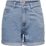Bunte ONLY Vega Mom-Jeans mit Reißverschluss aus Denim für Damen für den für den Sommer 