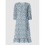 Reduzierte Hellblaue 3/4-ärmelige ONLY Olivia Wickelkleider aus Polyester für Damen Größe XL 