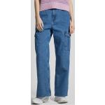 Blaue Loose Fit ONLY Hope Baggy Jeans & Loose Fit Jeans mit Reißverschluss aus Baumwolle für Damen Größe XS Weite 28, Länge 32 