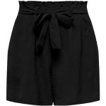 Schwarze ONLY Paperbag-Shorts für Damen Größe XS 