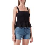Only Womens Onlnova LUX Strap Rochelle TOP SOLID PTM T-Shirt, Black, L