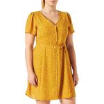 Gelbe Kurzärmelige ONLY Noos Mini Minikleider & kurze Kleider für Damen Größe L 
