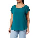 ONLY Damen Einfarbige Kurzarm Bluse | Basic Rundhals Ausschnitt | Blusen T-Shirt Blouse Oberteil ONLVIC, Farben:Grün-2, Größe:36