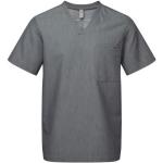 Schwarze Kurzärmelige Nachhaltige V-Ausschnitt Shirts mit Tasche für Herren Größe 3 XL 