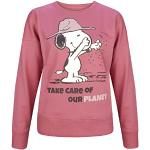 Rosa ONOMATO Die Peanuts Snoopy Nachhaltige Damensweatshirts Größe XXL 