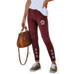 Bordeauxrote Skinny Jeans aus Denim für Damen Größe S für den für den Sommer 