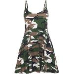 Oops Outlet Damen Kleid, ärmellos Gr. S/M (34 /10), Army - Military Camouflage Combat Thin Strap