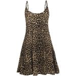 Oops Outlet Damen Kleid, ärmellos Gr. Übergröße 46, Leopard - Animal Cheetah Print Franki