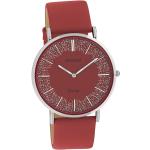 Rote Vintage Oozoo Vintage Uhren & Antike Uhren aus Edelstahl für Damen 