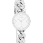 Silberne Wasserdichte Oozoo Quarz Stahlarmbanduhren mit Analog-Zifferblatt mit Mineralglas-Uhrenglas mit Metallarmband für Damen 