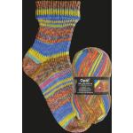 Opal Sockenwolle 4-fach Hundertwasser II 2100 - nach Werk 551 - Spiralsonne und Mondhaus