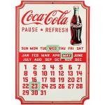 Open Road Brands Coca-Cola-Kalenderschild, geprägt, mit Magneten, offizielles Lizenzprodukt, tolle Ergänzung, um Ihrem Zuhause oder Ihrer Garage das gewisse Etwas hinzuzufügen.
