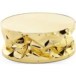 Goldene Opinion Ciatti Runde Runde Couchtische 60 cm aus Aluminium mit Rollen Höhe 0-50cm 
