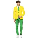 Gelbe OppoSuits Businesskleidung mit Australien-Motiv aus Polyester maschinenwaschbar für Herren Übergröße 