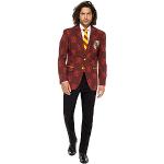 Rote Elegante OppoSuits Harry Potter Businesskleidung mit Halloween-Motiv mit Knopf für Herren Größe XL 