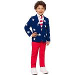 OppoSuits Lustige Verrückt Anzüge für Jungen 2 - 8 Jahre alt - Kommt mit Jacke, Hose und Krawatte Stars and Stripes 122/128 EU (8Y)