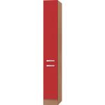 Reduzierte Rote Optifit Odense Apothekerschränke aus Buche mit Schublade Breite 0-50cm, Höhe 200-250cm, Tiefe 50-100cm 