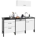 Reduzierte Weiße Industrial Optifit Küchenmöbel Breite 150-200cm 