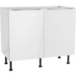 Weiße Moderne Optifit Küchenunterschränke Breite 100-150cm, Höhe 50-100cm, Tiefe 50-100cm 
