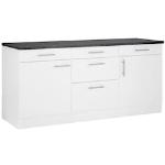 Reduzierte Weiße Optifit Küchenunterschränke mit Schubladen mit Schublade Breite 150-200cm, Höhe 50-100cm, Tiefe 50-100cm 