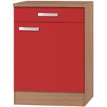 Rote Küchenunterschränke Breite 50-100cm günstig online kaufen