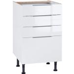 Reduzierte Weiße Optifit Küchenunterschränke mit Schubladen mit Schublade Breite 0-50cm, Höhe 50-100cm, Tiefe 50-100cm 