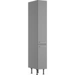 Graue Moderne Optifit Küchenhochschränke Breite 0-50cm, Höhe 200-250cm, Tiefe 50-100cm 