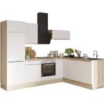 OPTIFIT Winkelküche »Aken«, ohne E-Geräte, Stellbreite 200 x 270 cm, weiß, links, weiß/wildeiche Nachbildung-eiche Struktur