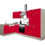 Rote Optifit Faro Winkelküchen & Eckküchen matt Breite 0-50cm, Höhe 0-50cm, Tiefe 0-50cm 
