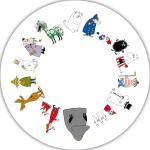 Opto Design - Moomin Online Pot Coaster, 21 cm - Weiß