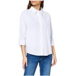 Weiße Langärmelige Opus Nachhaltige Stehkragen Blusenshirts & Schlusen für Damen 