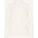 Weiße Opus Nachhaltige V-Ausschnitt Blusenshirts & Schlusen aus Jersey für Damen Größe L 