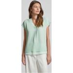 Mintgrüne Unifarbene Opus Nachhaltige V-Ausschnitt Blusenshirts & Schlusen aus Viskose für Damen Größe S 