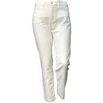 Weiße Opus Elma Nachhaltige 5-Pocket Jeans aus Denim für Damen Größe XS 