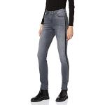 Graue Opus Elma Nachhaltige Slim Fit Jeans aus Denim für Damen Größe XS 