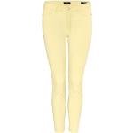 Gelbe Opus Elma Nachhaltige Skinny Jeans mit Reißverschluss aus Denim für Damen Weite 34, Länge 28 