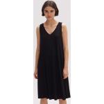 Schwarze Opus Nachhaltige V-Ausschnitt Sommerkleider aus Jersey für Damen Größe M für den für den Sommer 