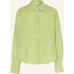 Hellgrüne Opus Nachhaltige Hemdblusen aus Polyamid für Damen Größe M 