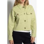 Reduzierte Grüne Unifarbene Opus Nachhaltige Damenjacken aus Baumwolle Größe L 