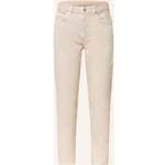 Reduzierte Cremefarbene Opus Nachhaltige High Waist Jeans aus Baumwolle für Damen Größe XL 