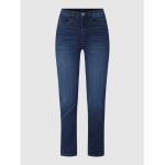 Reduzierte Dunkelblaue Opus Emily Nachhaltige Slim Fit Jeans aus Baumwollmischung für Damen Größe XS Weite 34, Länge 28 