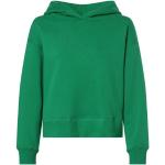 Grüne Unifarbene Langärmelige Opus Nachhaltige Damenhoodies & Damenkapuzenpullover Größe M für den für den Herbst 