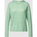 Grüne Langärmelige Opus Nachhaltige Damenlongsleeves & Damenlangarmshirts aus Polyester mit Kapuze Größe L 