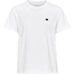 Reduzierte Weiße Unifarbene Opus Nachhaltige T-Shirts für Damen Größe S 