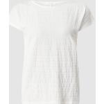 Offwhitefarbene Opus Nachhaltige T-Shirts aus Baumwolle für Damen Größe L 