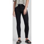 Schwarze Opus Elma Nachhaltige Skinny Jeans mit Reißverschluss aus Baumwollmischung für Damen Größe S Weite 38, Länge 30 