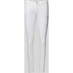 Weiße Opus Elma Nachhaltige Skinny Jeans aus Baumwollmischung für Damen Größe L Weite 44, Länge 30 