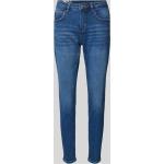 Dunkelblaue Opus Nachhaltige Skinny Jeans aus Baumwolle für Damen Größe M Weite 42, Länge 28 