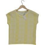 Gelbe Casual Opus Nachhaltige Rundhals-Ausschnitt T-Shirts mit Kapuze für Damen Größe S 