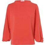 Reduzierte Korallenrote Unifarbene Opus Nachhaltige U-Boot-Ausschnitt Damensweatshirts Größe S 